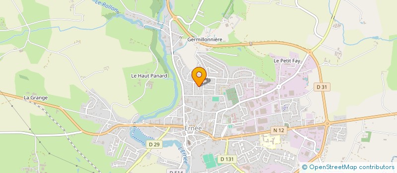 localisation de l'entreprise MONSIEUR BRUNO REUCHERAIN  ERNEE