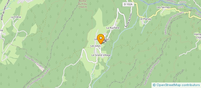 localisation de l'entreprise MONSIEUR BRUNO REVERDY  SAINT-CHRISTOPHE-SUR-GUIERS