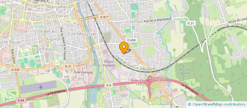 localisation de l'entreprise MONSIEUR BRUNO REY  SEMEAC