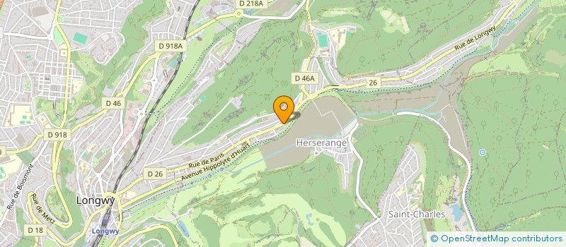 localisation de l'entreprise MONSIEUR BRUNO RIBEIRO TEIXEIRA  HERSERANGE