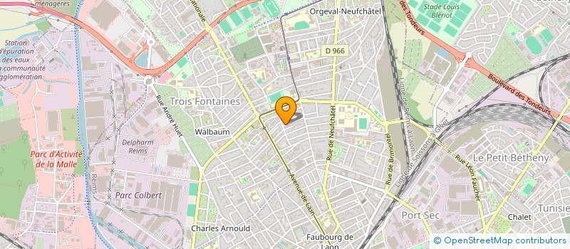 localisation de l'entreprise MONSIEUR BRUNO RIBOT  REIMS