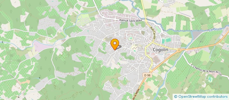 localisation de l'entreprise MONSIEUR BRUNO RICCARDI  COGOLIN