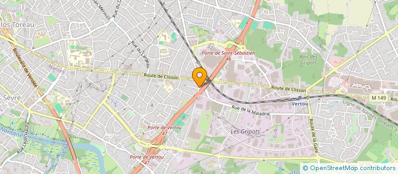 localisation de l'entreprise MONSIEUR BRUNO RICHARD  VERTOU