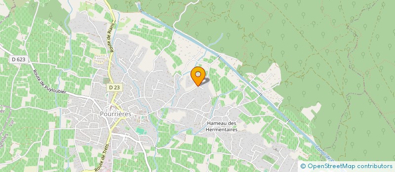 localisation de l'entreprise MONSIEUR BRUNO RICHAUD  POURRIERES