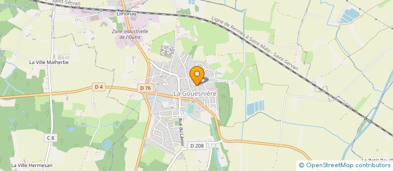 localisation de l'entreprise MONSIEUR BRUNO RICHEUX  LA GOUESNIERE