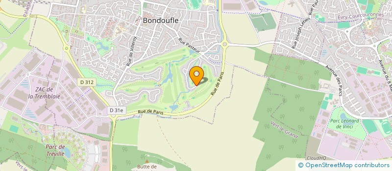 localisation de l'entreprise MONSIEUR BRUNO RICOUS  BONDOUFLE