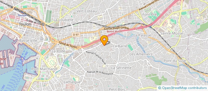 localisation de l'entreprise MONSIEUR BRUNO RIERA  TOULON