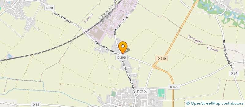 localisation de l'entreprise MONSIEUR BRUNO RIGAUD  ENNEZAT