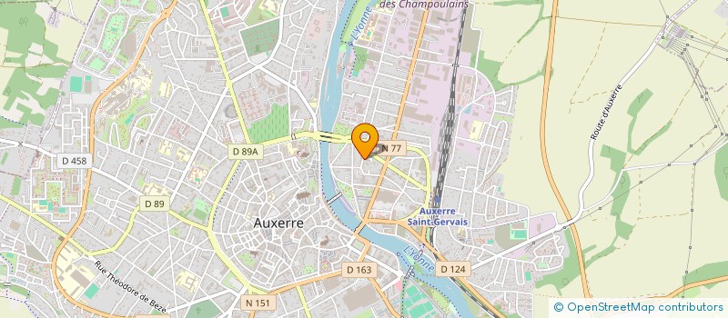 localisation de l'entreprise MONSIEUR BRUNO RIMBAULT à AUXERRE