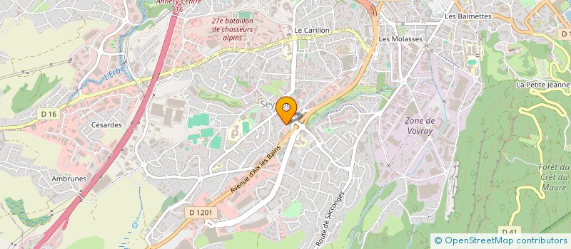 localisation de l'entreprise MONSIEUR BRUNO RIONDET  ANNECY