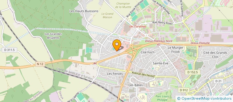 localisation de l'entreprise MONSIEUR BRUNO RIOU à DREUX