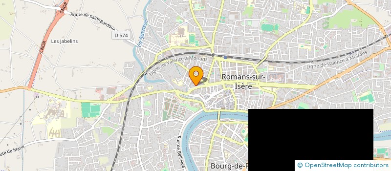 localisation de l'entreprise MONSIEUR BRUNO RITTON à ROMANS-SUR-ISERE
