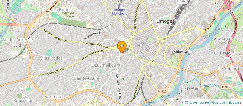 localisation de l'entreprise MONSIEUR BRUNO RIVAILLE à LIMOGES