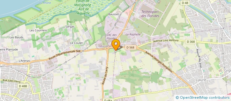 localisation de l'entreprise MONSIEUR BRUNO RIVIERA  MARIGNANE