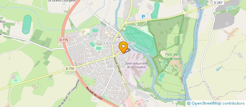 localisation de l'entreprise MONSIEUR BRUNO ROBERT à LE LION D'ANGERS