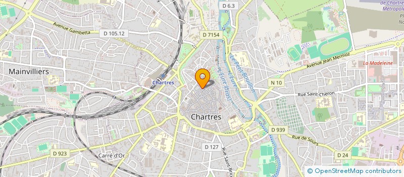 localisation de l'entreprise MONSIEUR BRUNO ROBILLARD à CHARTRES