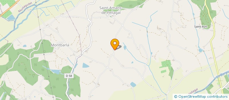 localisation de l'entreprise MONSIEUR BRUNO ROBILLARD  SAINT-AMANS-DE-PELLAGAL
