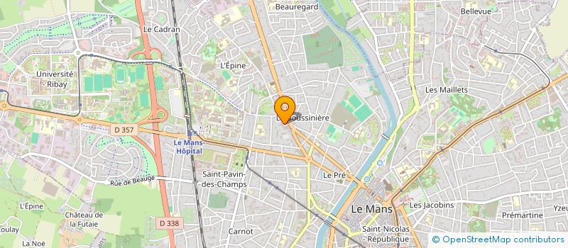 localisation de l'entreprise MONSIEUR BRUNO ROBIN à LE MANS