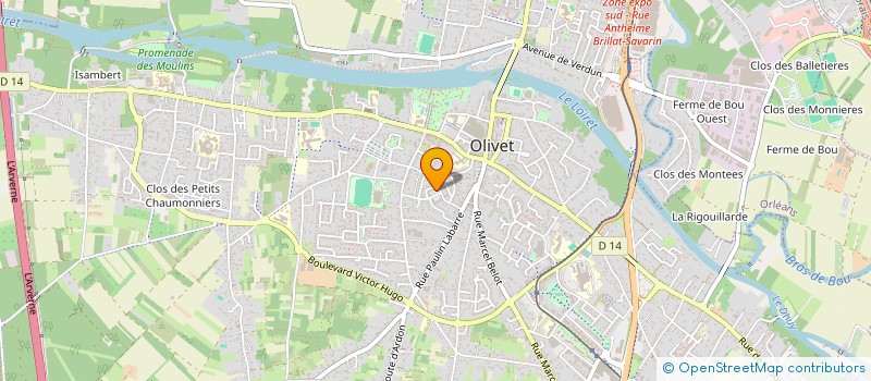 localisation de l'entreprise MONSIEUR BRUNO ROCHAT à OLIVET