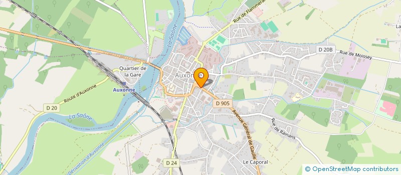 localisation de l'entreprise MONSIEUR BRUNO ROCHE à AUXONNE