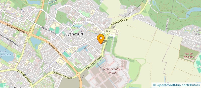 localisation de l'entreprise MONSIEUR BRUNO ROCHEFORT  GUYANCOURT