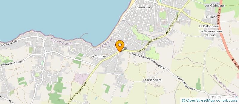 localisation de l'entreprise MONSIEUR BRUNO ROCHER à LA PLAINE-SUR-MER