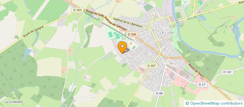 localisation de l'entreprise MONSIEUR BRUNO RODAYER à LE LUDE