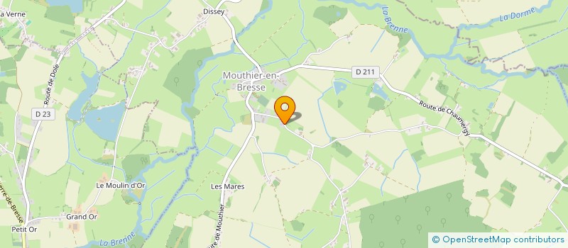 localisation de l'entreprise MONSIEUR BRUNO RODRIGUES  MOUTHIER-EN-BRESSE