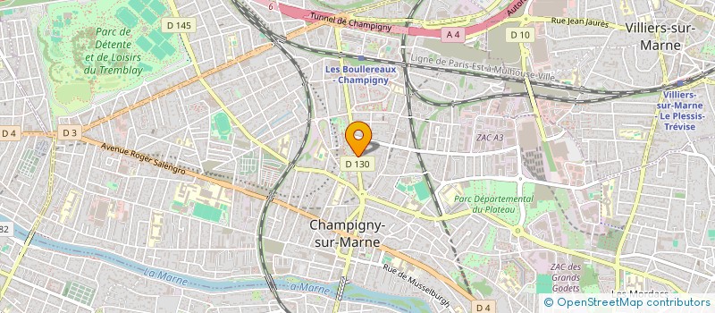 localisation de l'entreprise MONSIEUR BRUNO RODRIGUES  CHAMPIGNY-SUR-MARNE