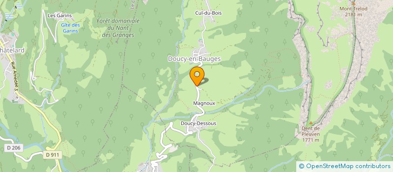 localisation de l'entreprise MONSIEUR BRUNO ROGER MARIE CHANEL  DOUCY-EN-BAUGES