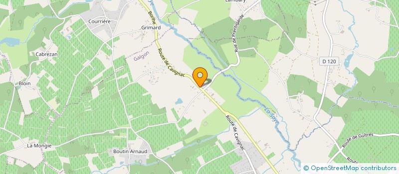 localisation de l'entreprise MONSIEUR BRUNO ROLDAN  GALGON