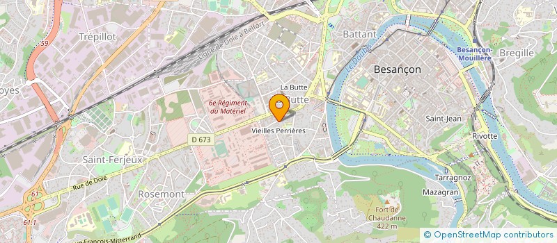 localisation de l'entreprise MONSIEUR BRUNO RONDOT à BESANCON