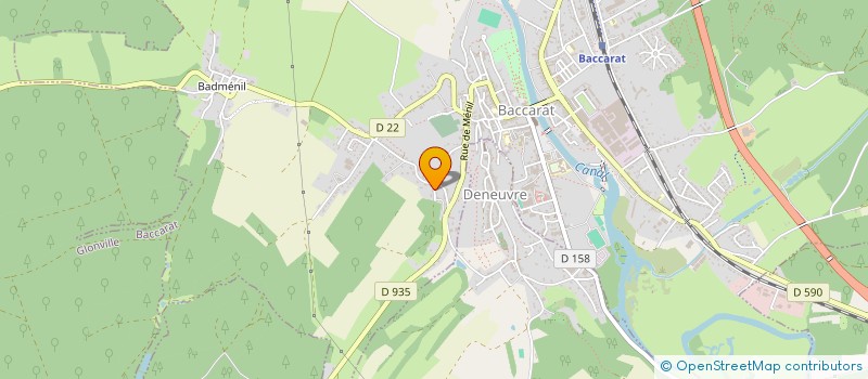 localisation de l'entreprise MONSIEUR BRUNO RONQUY à BACCARAT