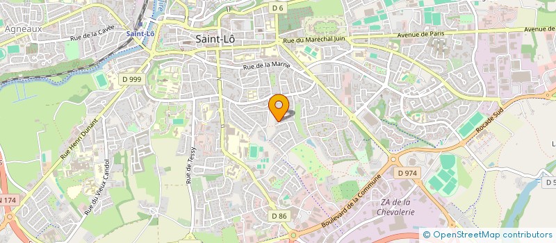 localisation de l'entreprise MONSIEUR BRUNO ROQUES  SAINT-LO