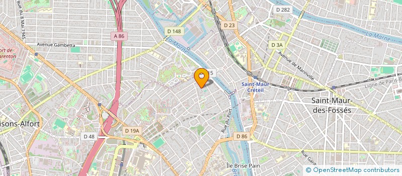 localisation de l'entreprise MONSIEUR BRUNO ROSSI  CRETEIL