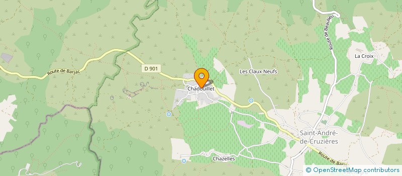 localisation de l'entreprise MONSIEUR BRUNO ROSSI  SAINT-ANDRE-DE-CRUZIERES