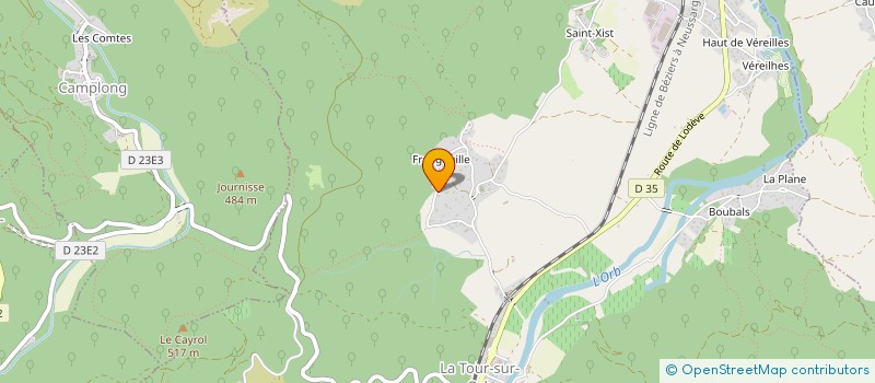 localisation de l'entreprise MONSIEUR BRUNO ROSSIGNOL  LA TOUR-SUR-ORB