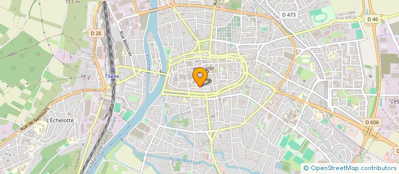 localisation de l'entreprise MONSIEUR BRUNO ROUGEMONT  SENS