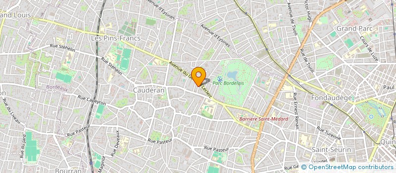 localisation de l'entreprise MONSIEUR BRUNO ROUGIER à BORDEAUX