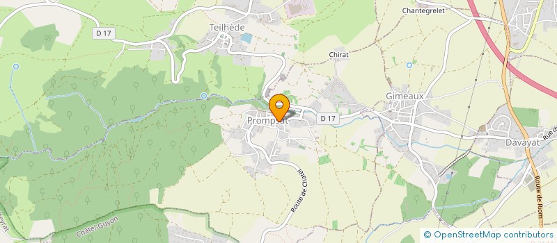 localisation de l'entreprise MONSIEUR BRUNO ROUGIER  PROMPSAT