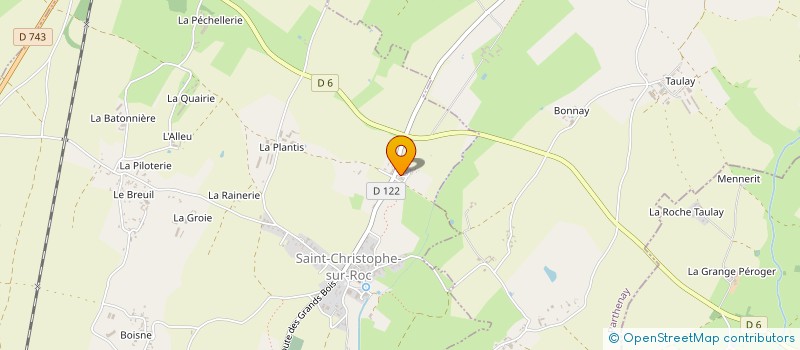 localisation de l'entreprise MONSIEUR BRUNO ROULEAU  LA CRECHE