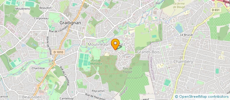 localisation de l'entreprise MONSIEUR BRUNO ROUMAS  GRADIGNAN