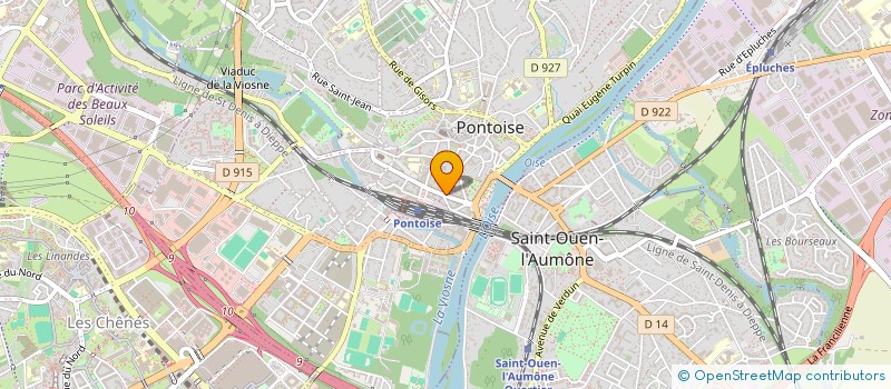 localisation de l'entreprise MONSIEUR BRUNO ROUSSEL  PONTOISE