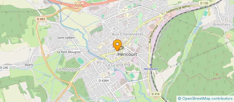 localisation de l'entreprise MONSIEUR BRUNO ROUSSELLE  HERICOURT