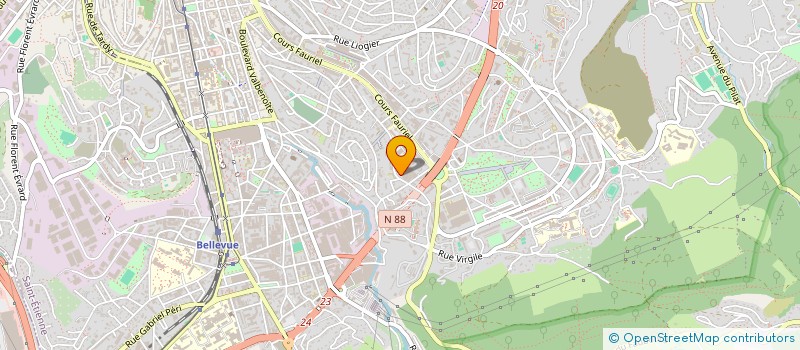 localisation de l'entreprise MONSIEUR BRUNO ROUX  SAINT-ETIENNE