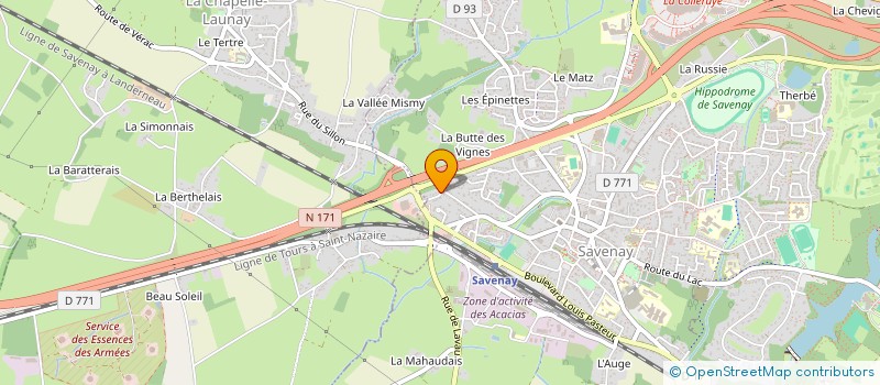 localisation de l'entreprise MONSIEUR BRUNO ROUXEL  SAVENAY