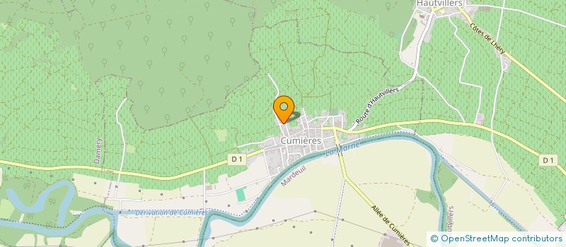 localisation de l'entreprise MONSIEUR BRUNO ROYER  CUMIERES