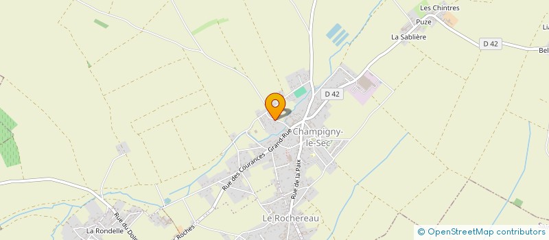 localisation de l'entreprise MONSIEUR BRUNO ROYER  CHAMPIGNY EN ROCHEREAU