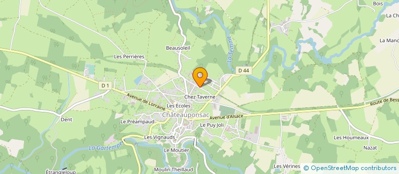 localisation de l'entreprise MONSIEUR BRUNO RUEFF à CHATEAUPONSAC