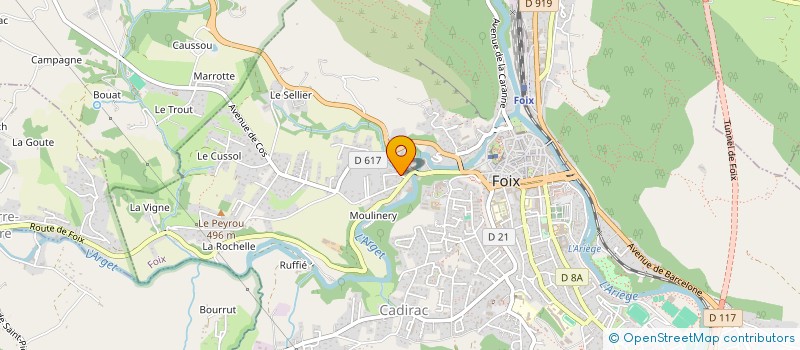 localisation de l'entreprise MONSIEUR BRUNO SABATIER à FOIX